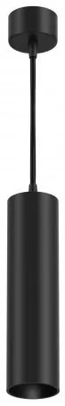 Pendul LED design tehnic Focus negru, 3000K