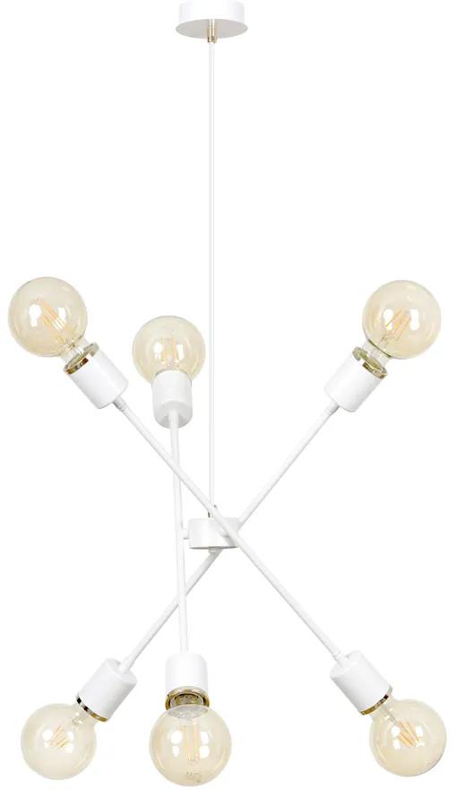 Suspensie Vendero 6 White 348/6 Emibig Lighting, Modern, E27, Polonia