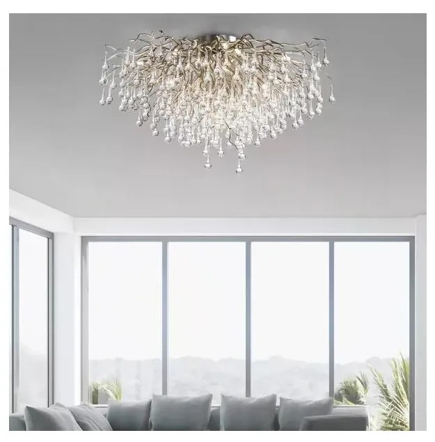 Paul Neuhaus 8092-55 - lustră aplicată ICICLE, 14xG9/40W/230V, Ø 100 cm, crom