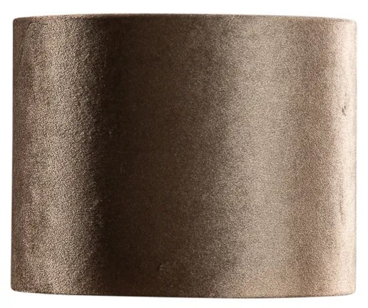 Abajur din catifea maro cu interior auriu 18/18/14