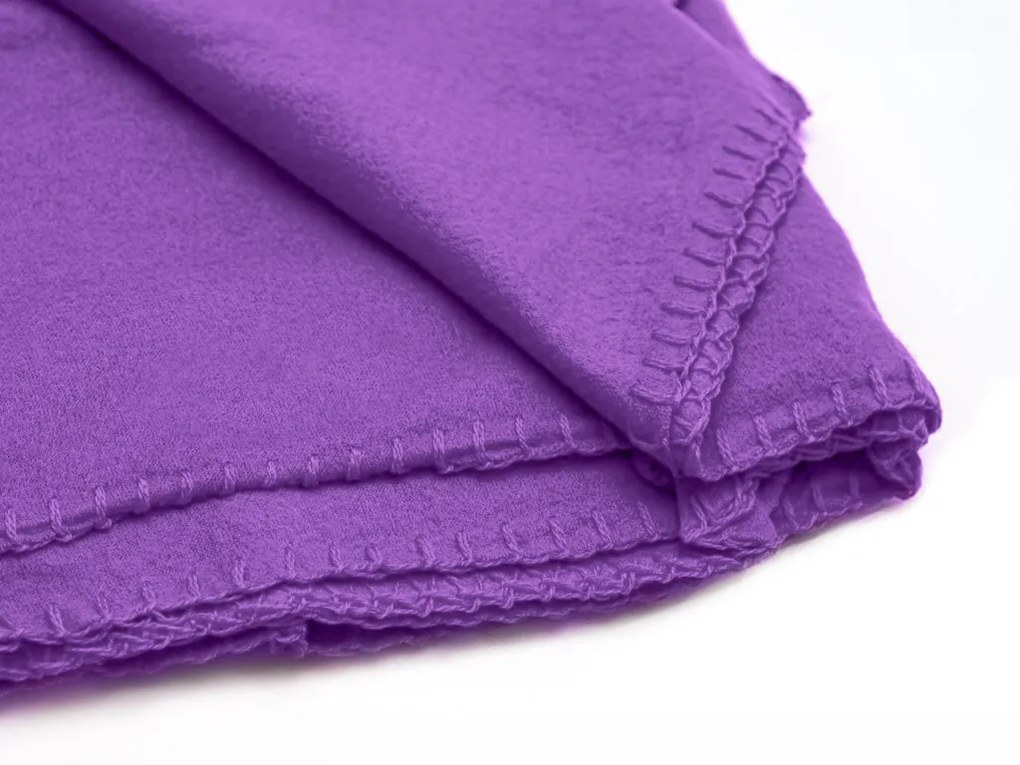 Patura fleece FALISA violet Dimensiune: 160 x 200 cm