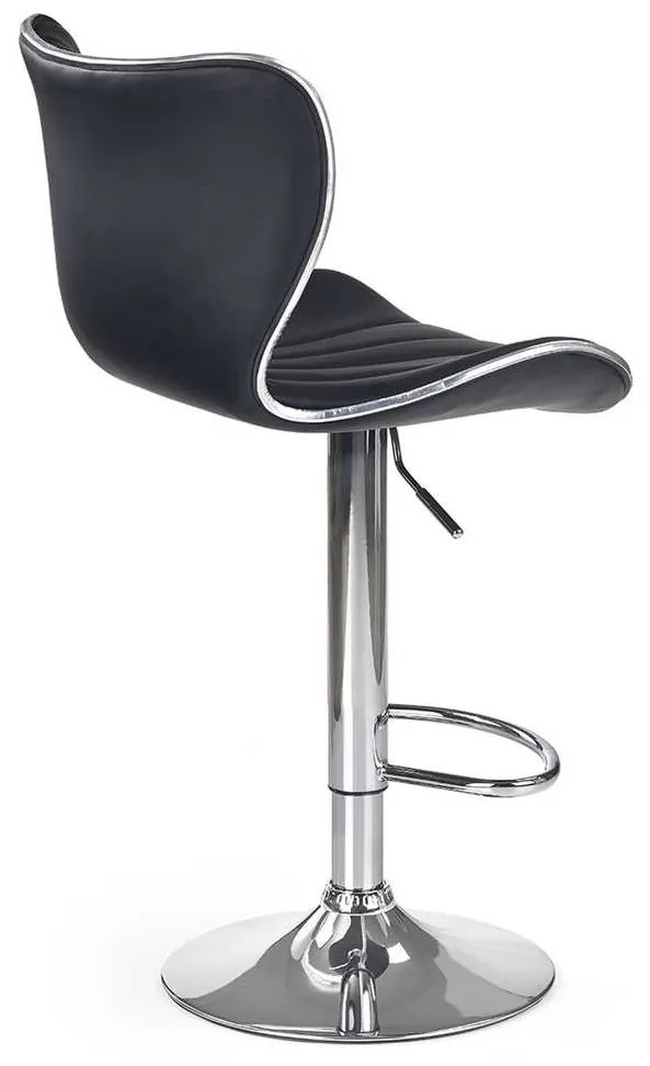 Scaun de bar Lily, negru