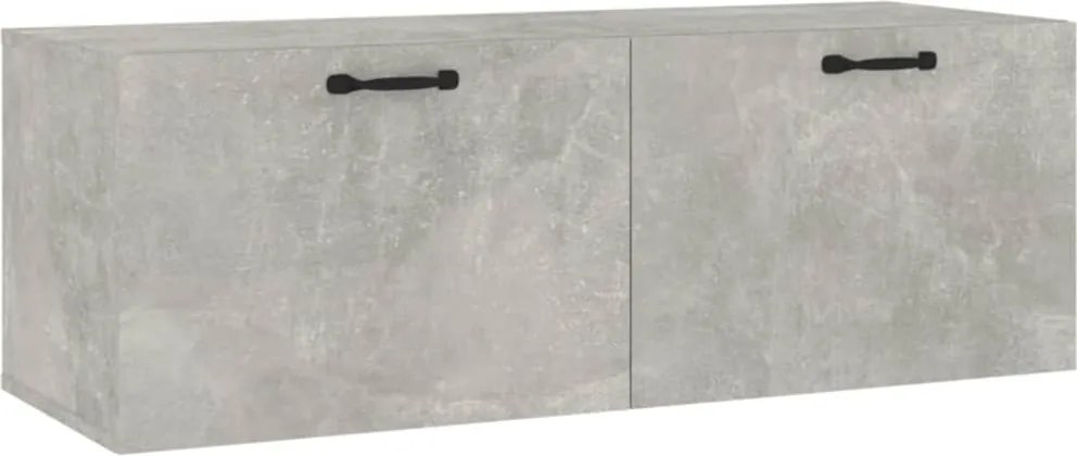 vidaXL Dulap de perete, gri beton, 100x36,5x35 cm, lemn prelucrat