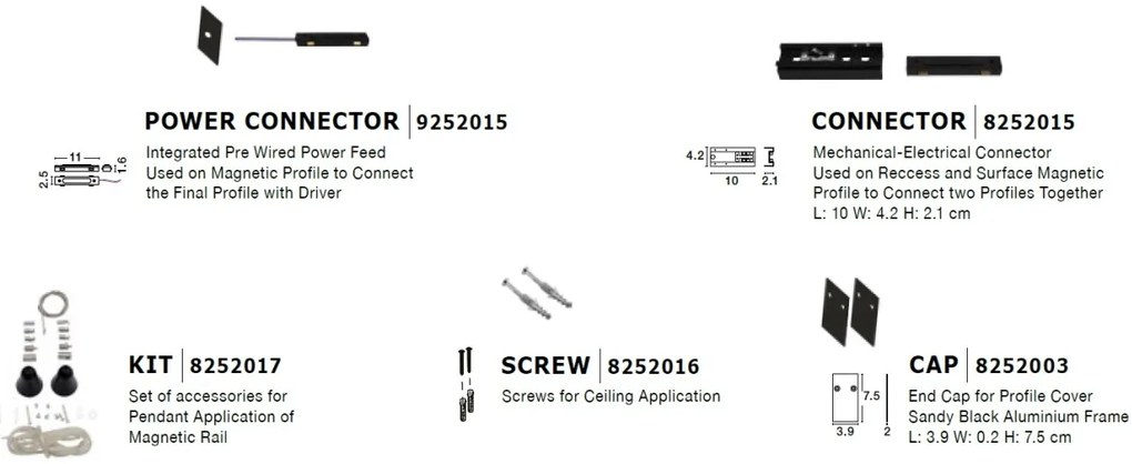Sina magnetica aplicata sau suspendata BUXTON 01, 100cm, NVL-8252001