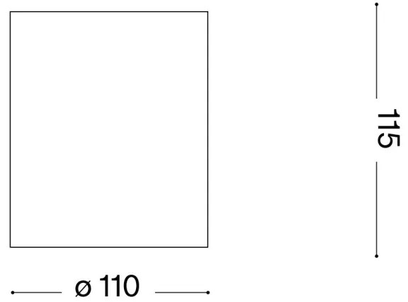 Ideal Lux - Spot exterior GUN 1xGU10/28W/230V Ø 11 cm IP55 negru