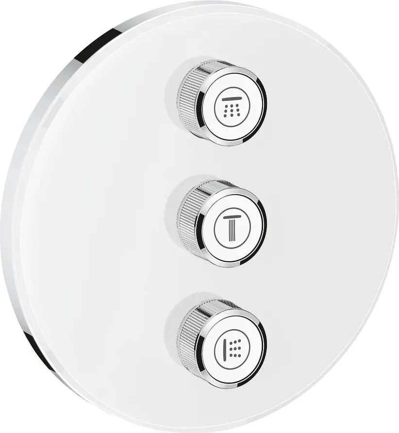 Baterie alba dus Grohe Grohtherm SmartControl cu 3 iesiri