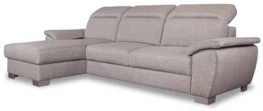Coltar Extensibil Cu Insula Stanga Dax, 5 Locuri, Lada De Depozitare, Gri, 299 Cm