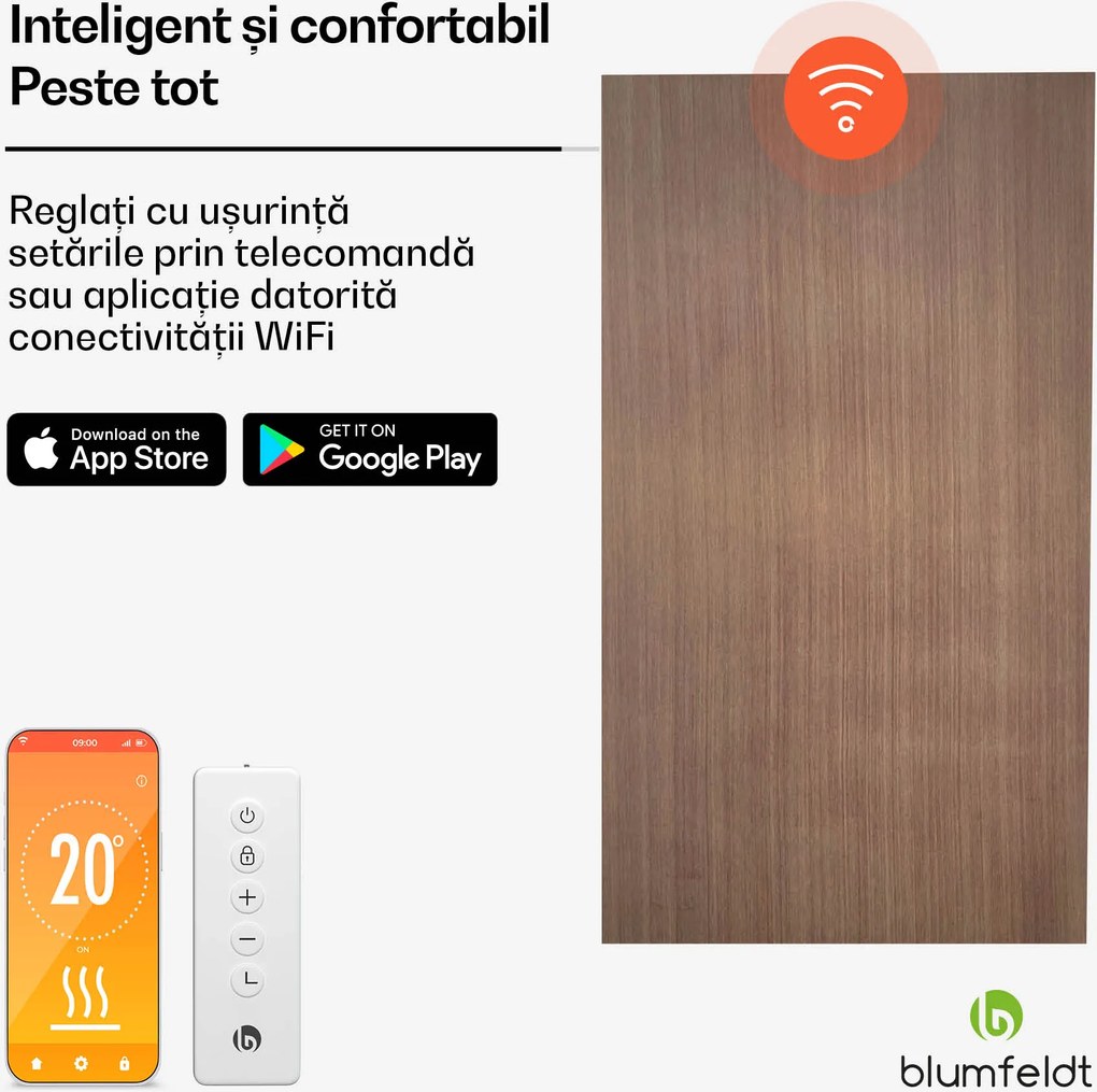 Klarstein Heat Square| Încălzire cu infraroșu, Control WiFi, 700 W, IP44