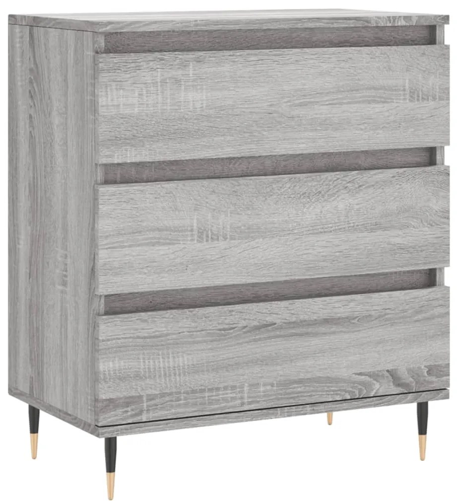 vidaXL Servantă, sonoma gri, 60x35x70 cm, lemn prelucrat