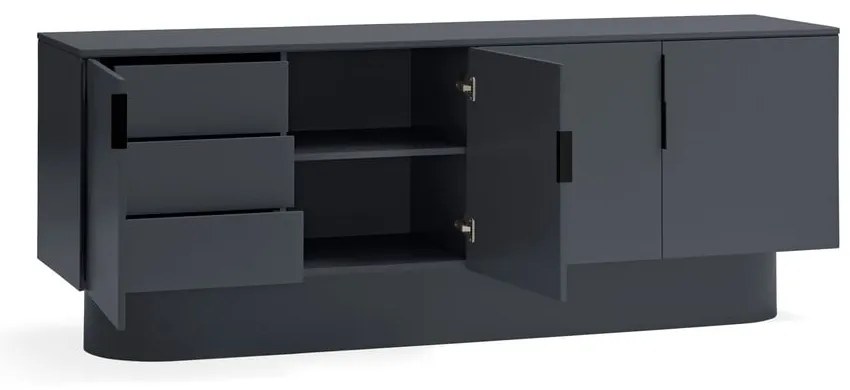 Comodă gri antracit 200x77,5 cm Totem – Teulat