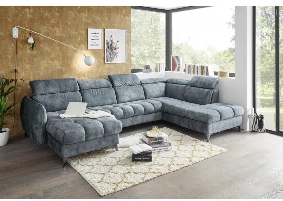 Coltar ext. Togo, Dreapta, Smoke Blue, 347 x 82 x 221 cm.