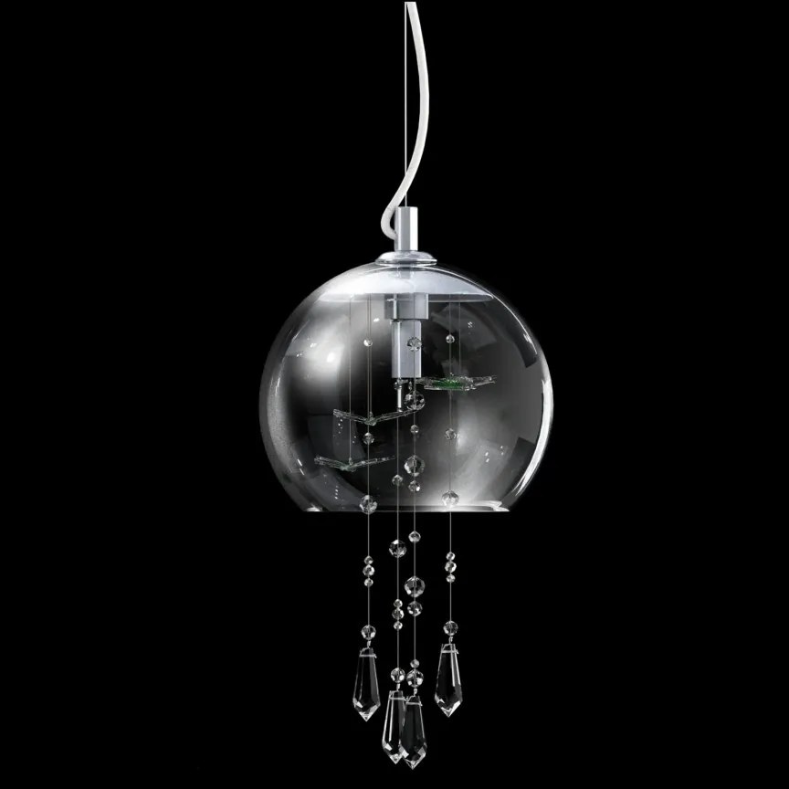 Lustra moderna Vision decorata cu fluturi si Cristal Bohemia Exclusive PAPILLON 01 – CH