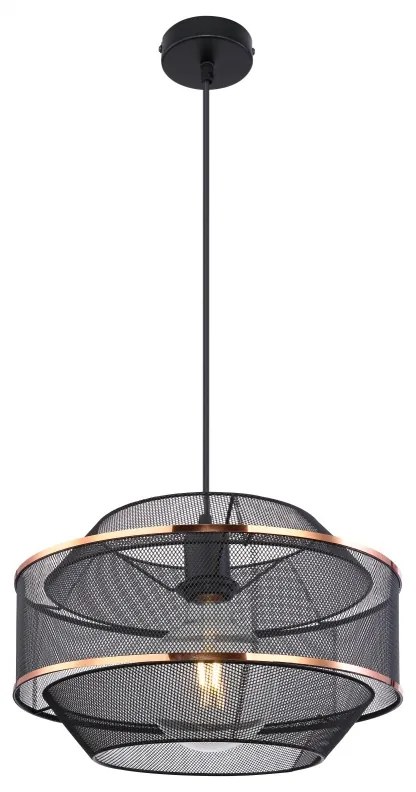 Lustra/ Pendul metal negru/auriu BELLONA