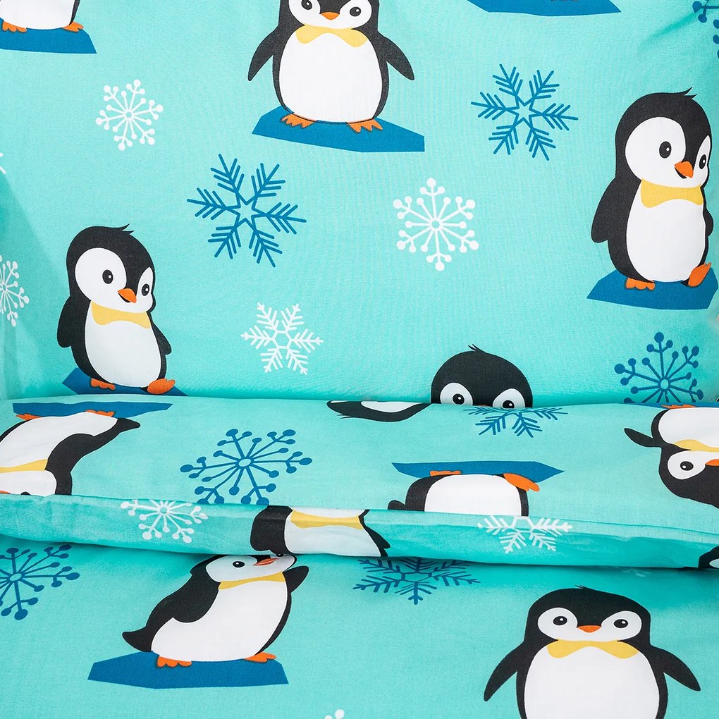 Lenjerie de pat din bumbac pentru copii 4Home Arctic Friends, 100 x 135 cm, 40 x 60 cm, 100 x 135 cm, 40 x 60 cm