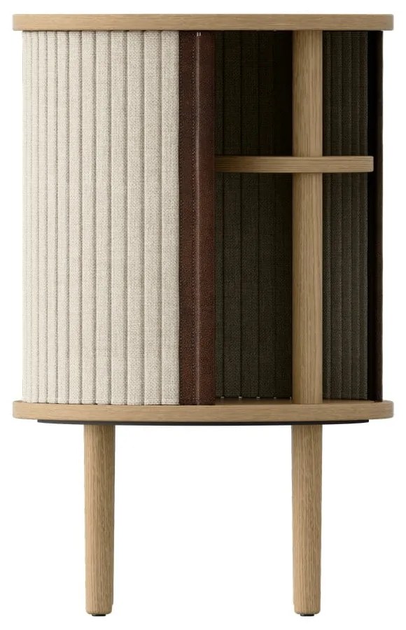 Măsuță auxiliară rotundă din lemn masiv de stejar ø 38 cm Audacious – UMAGE