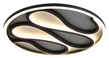 Searchlight ZENDISC 81100-39BK - Plafonieră LED dimmabilă, 20W, 230V, 3000K, Ø 39 cm