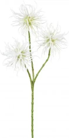 Fir floare artificiala, Thistle Branch Alb, H47 cm