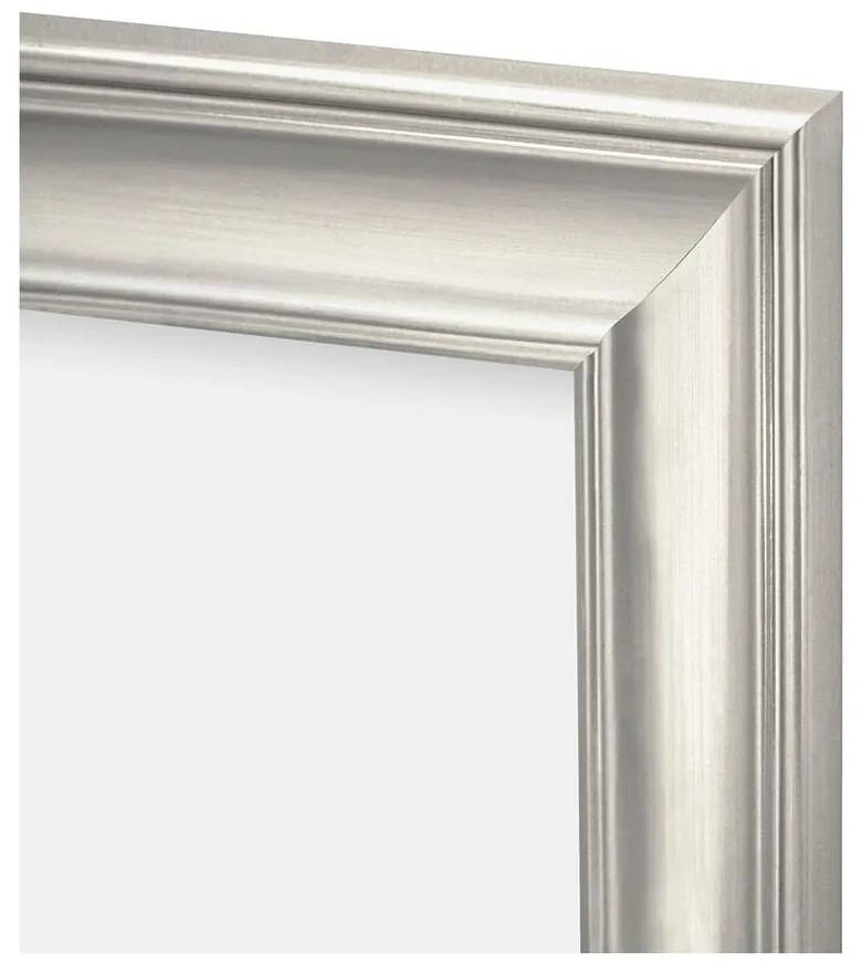 Ramă foto argintie din plastic 21x26 cm