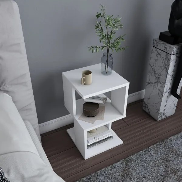 Noptieră CARTER 49,4x29,6 cm alb