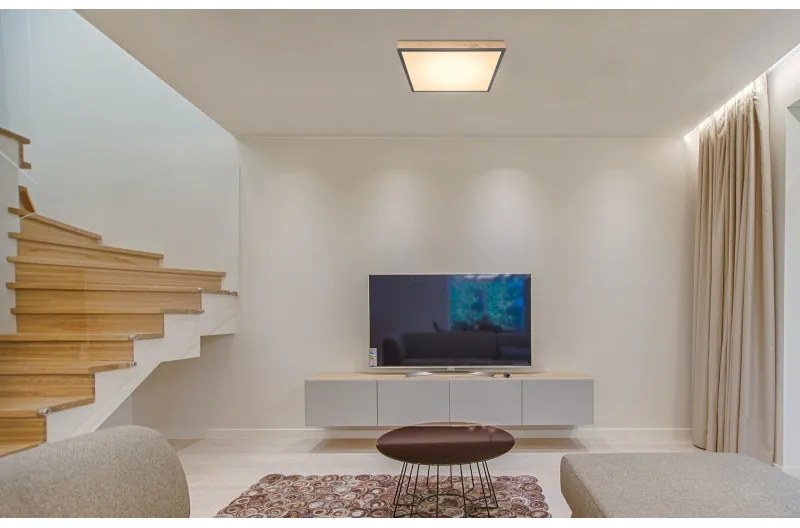 Plafoniera LED cu aspect lemn design slim DORO 24W