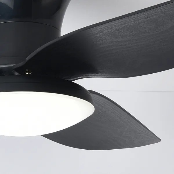 Brilagi - Ventilator LED tavan dimabil 30W 230V 3000-6500K negru + DO