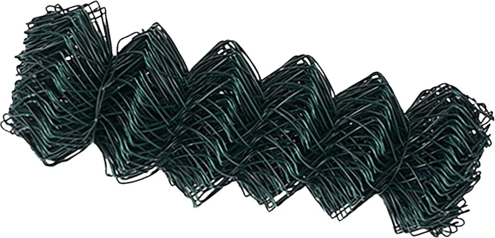 vidaXL Gard cu plasă de sârmă Verde 25 x 0,6 m Oțel