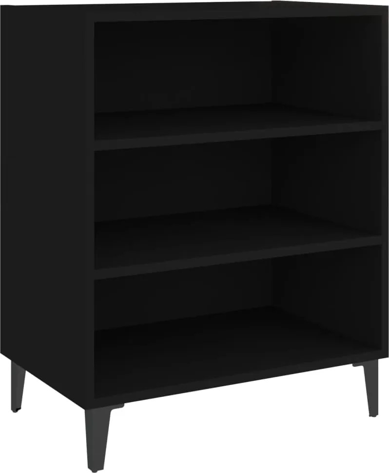 vidaXL Servantă, negru, 57x35x70 cm, PAL