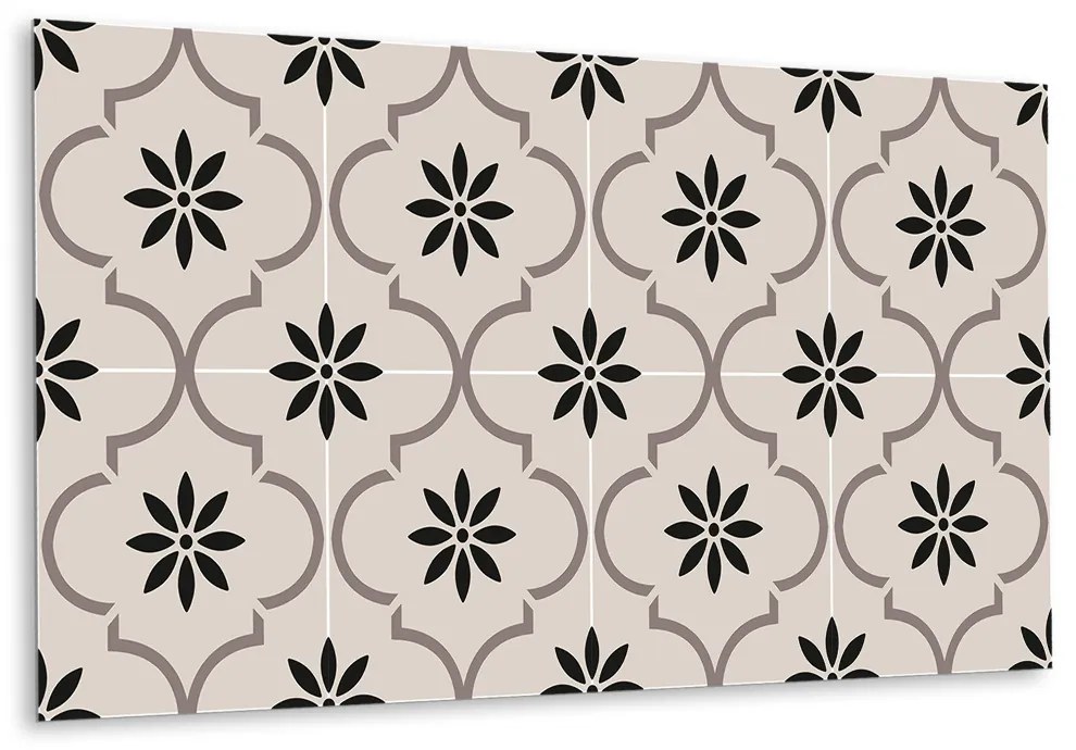Panou decorativ bucatarie Model de flori arabe