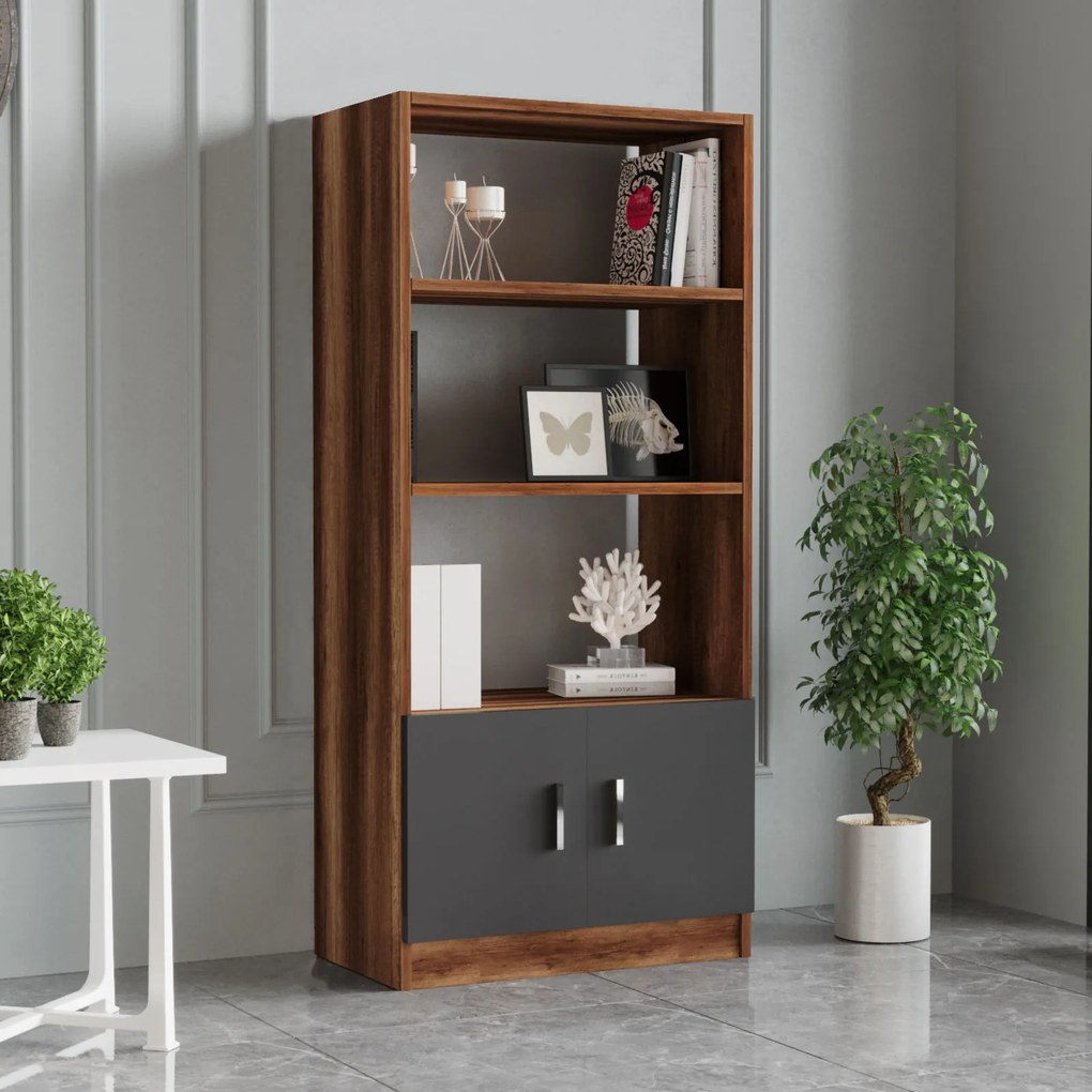 Set pentru birou Vincent 11 (nuc + antracit). 1072642