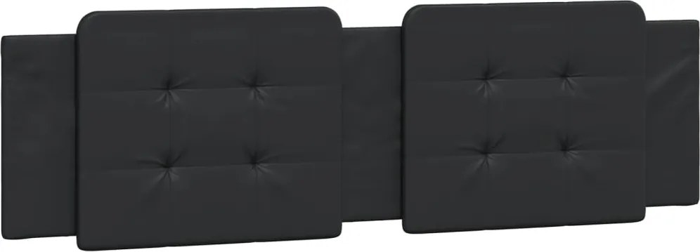 vidaXL Pernă pentru tăblie pat, Zadar, negru, 180 cm, piele artificială
