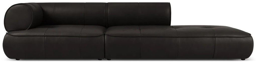 Canapea Lily cu 4 locuri si tapiterie din piele naturala