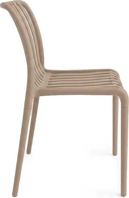 Set de gradina TREGO ISLAND - 4 scaune si masa rotunda ø 90 cm, bej