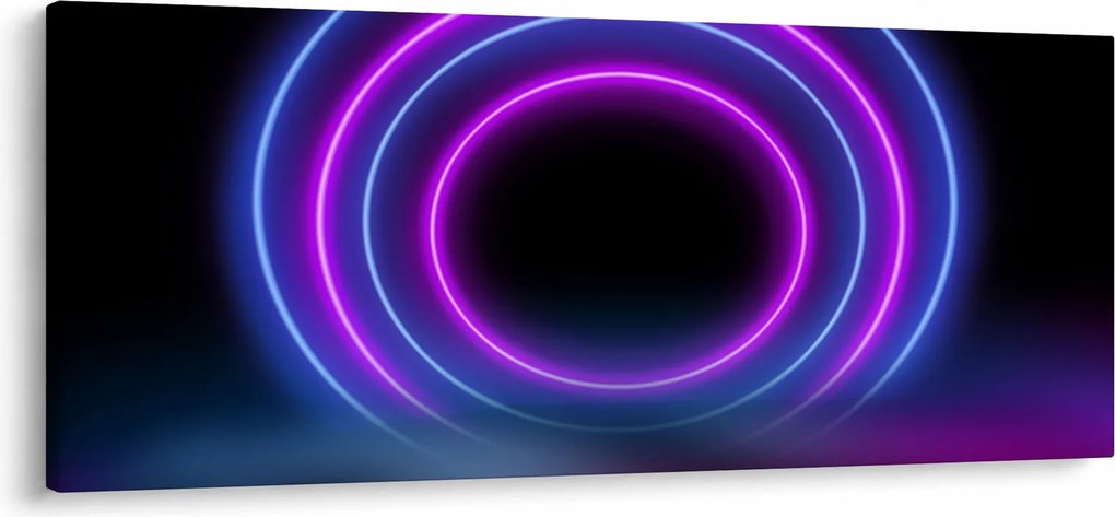 Tablou cu cercuri colorate (120x50 cm)