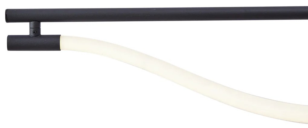 Lampă suspendată modernă neagră cu LED, cu 3 trepte de intensitate luminoasă - Twirl