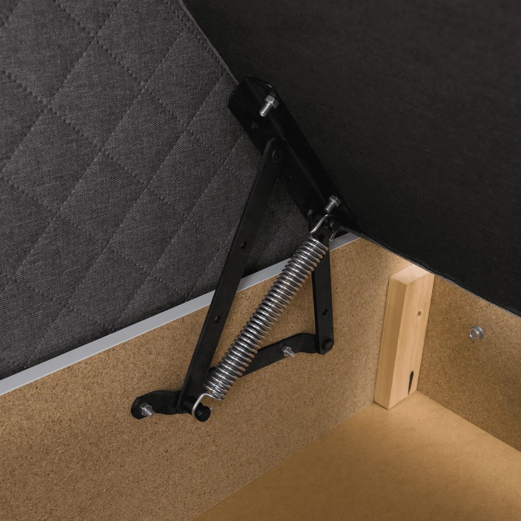 Pat Boxspring, gri, 140x200, ADARA
