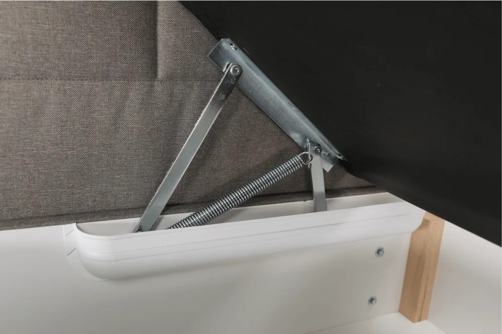 Pat tip BOXSPRING 180x200, taupe gri-maro, FERATA TV KOMFORT