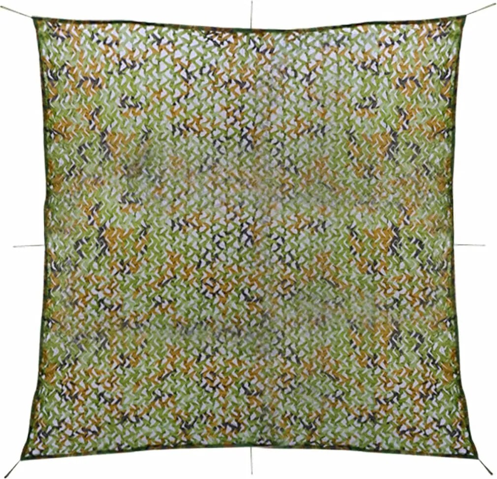 vidaXL Plasă de camuflaj cu geantă de depozitare 6x6 m