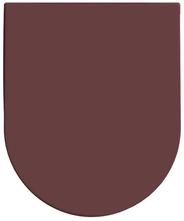 Capac wc softclose slim, bordo, Sapho Isvea INFINITY Bordo