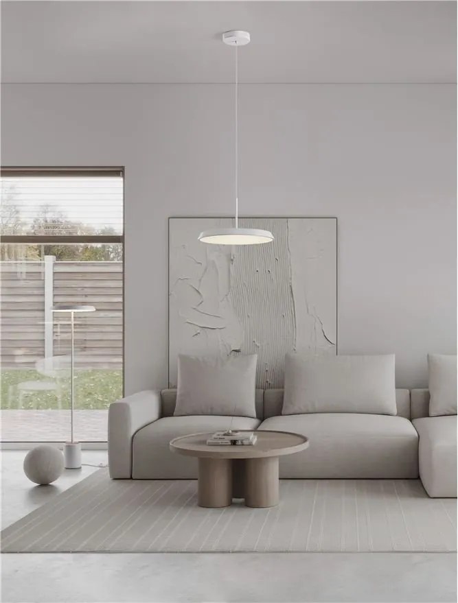 Lustra/Pendul LED design decorativ OPHELIA alb