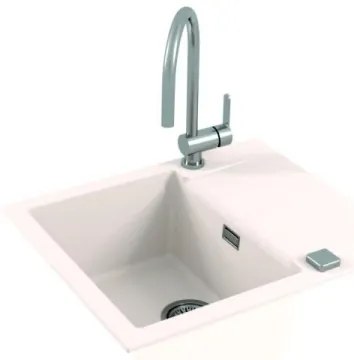 Chiuvetă de bucătărie ALVEUS 1132017 CADIT 59x50 cm alb