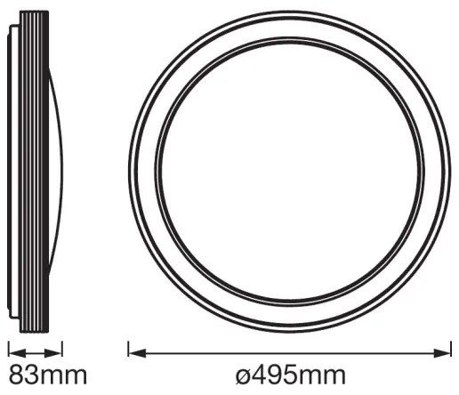 Ledvance - Lumină de plafon cu LED-uri Dimmer SMART + FRAME LED/32W/230V Wi-Fi