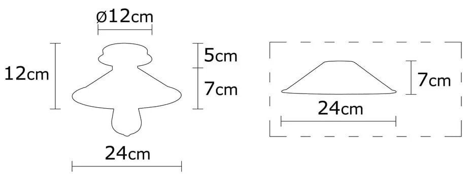 Plafonieră în culoarea bronz cu abajur din metal ø 24 cm Berceste – Opviq lights