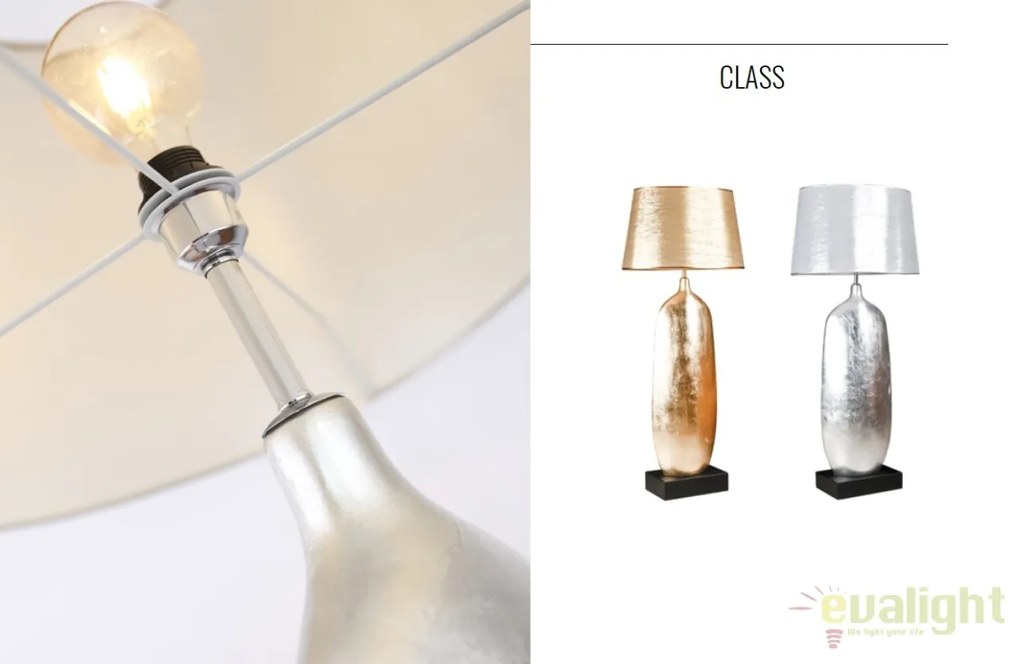 Lampadar lux / Lampa de podea design elegant CLASS argintiu 1298C SILVER MX