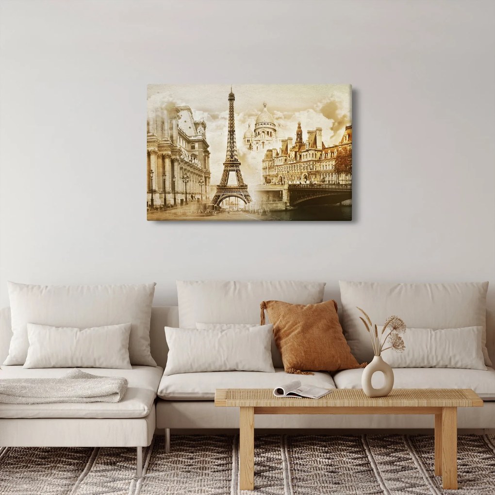 Tablou - Monumente din Paris (90x60 cm)