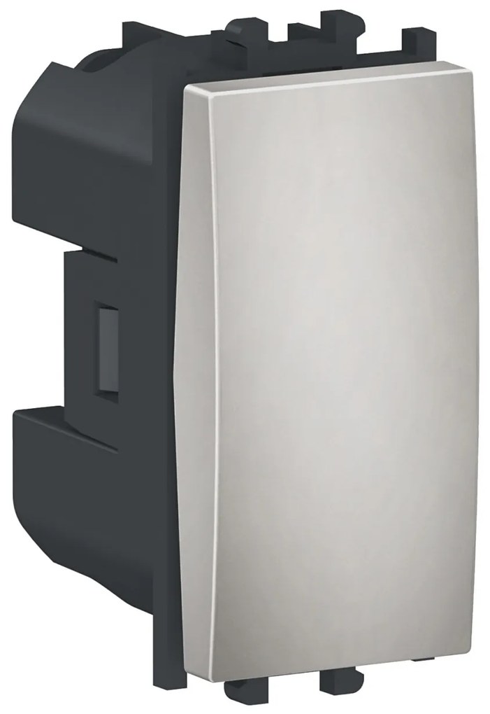Intrerupator cu revenire 1 modul, argintiu, Schneider Easy Styl