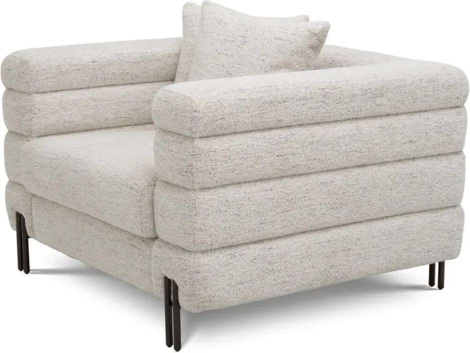 Fotoliu design LUX York, Seashell off-white