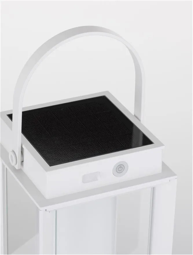 Lampa LED solara portabila iluminat exterior decorativ VERHAAL alba
