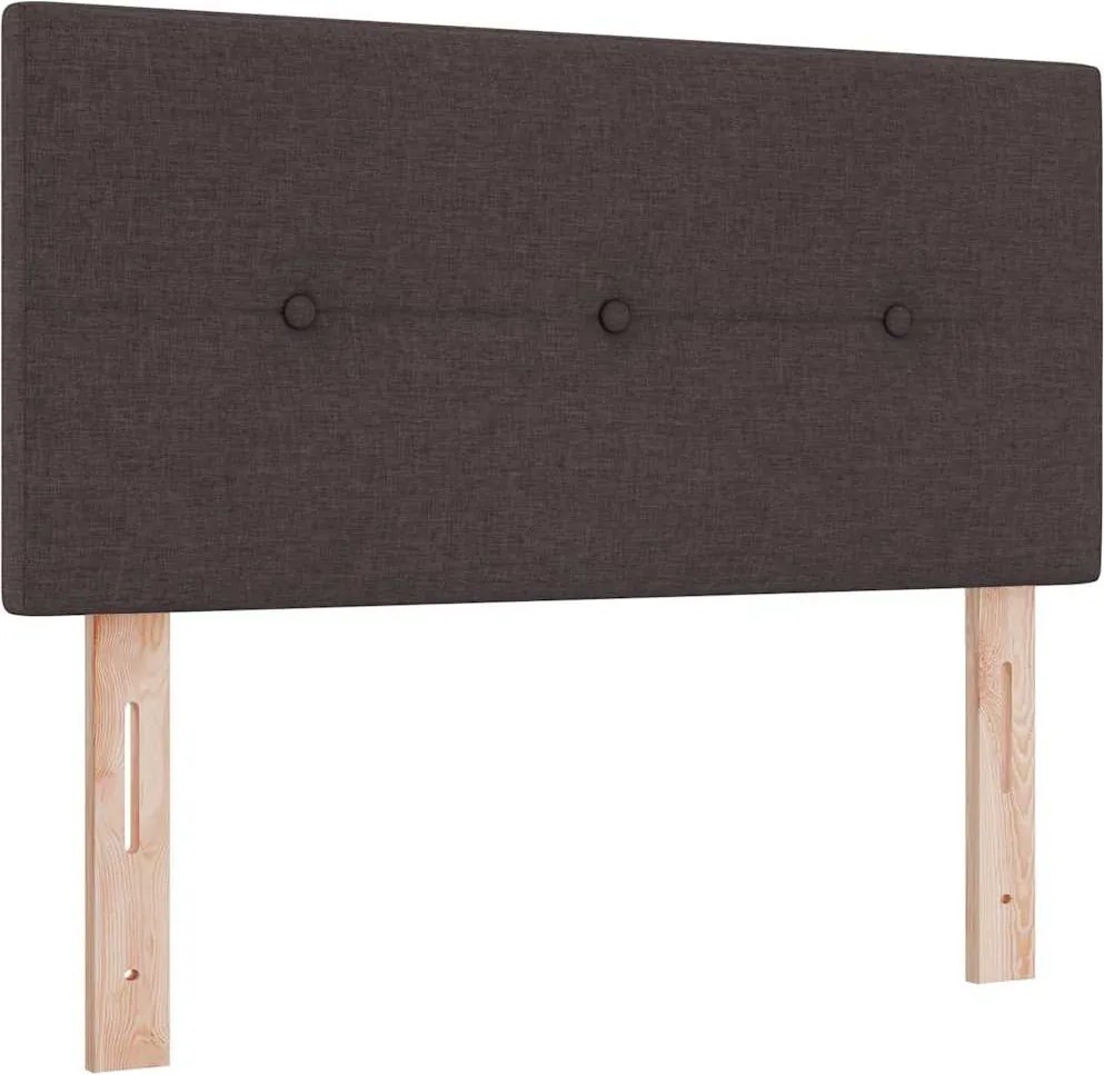 vidaXL Cap de pat cu înălțime ajustabilă Maro închis 90 cm țesătură