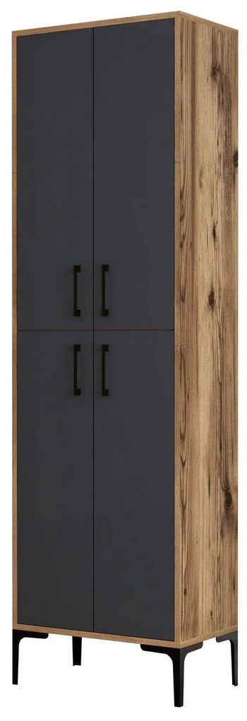Comodă pentru pantofi Berlin A - Walnut, Anthracite