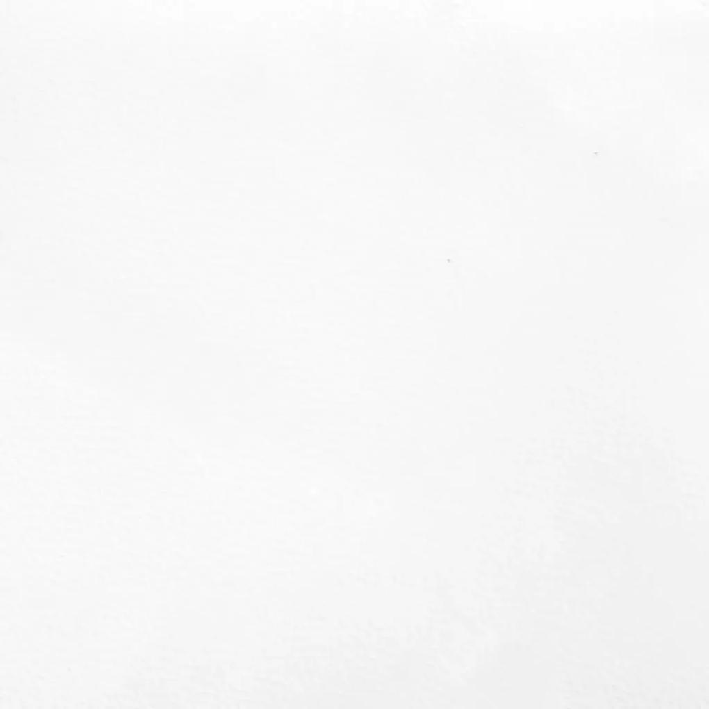 Cadru de pat cu tablie, alb, 120x200 cm, piele ecologica Alb, 120 x 200 cm, Culoare unica si cuie de tapiterie